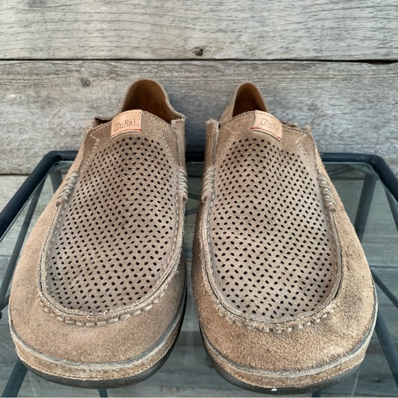 Olukai Moloa Kohana Shoe Mens 13 Convertible Slip On Comfort Suede Perforated - Picture 8 of 16